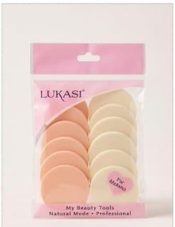 Lukasi Face Powder Puff Pack of 12 pcs