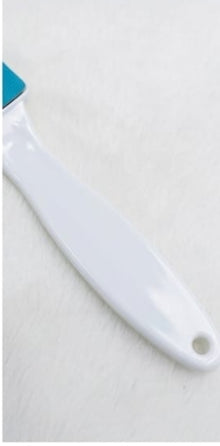 Pedicure Foot Scrubber – Steel Single Surface with Plastic Handle