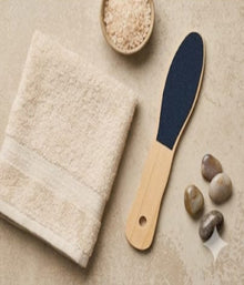 Wooden Double Sided Foot File Dead Skin Callus Remover Pedicure Tool