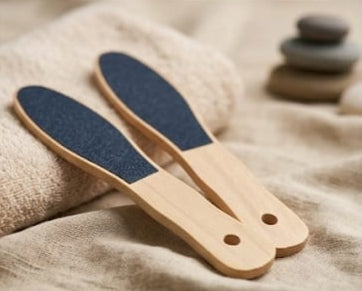 Wooden Double Sided Foot File Dead Skin Callus Remover Pedicure Tool