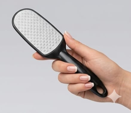 2-sided Foot Scrubber with Plastic Handle