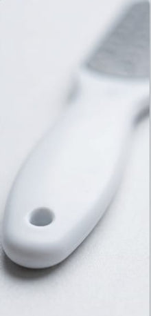 Foot Filer Steel & Plastic Handle – 2 Side, White Colour
