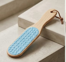 Double Sided Foot Scrubber, Wooden Handle Foot Scrubber