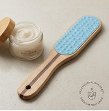 Double Sided Foot Scrubber, Wooden Handle Foot Scrubber