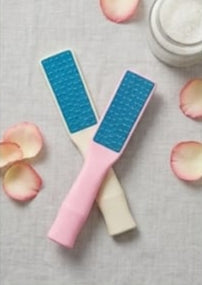 2 Side Steel Foot Scrubber with Plastic Handle – Professional Foot Care Tool
