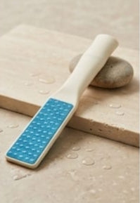 2 Side Steel Foot Scrubber with Plastic Handle – Professional Foot Care Tool