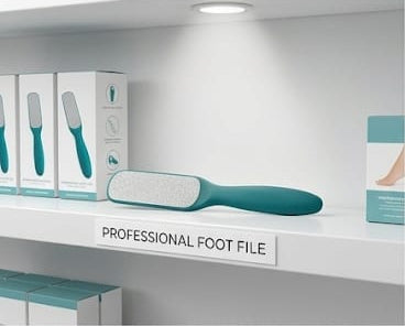Foot Scrubber 2 Side Steel with Plastic Handle