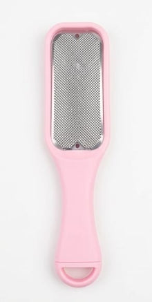 manicure foot scraper single steel surface plastic handle