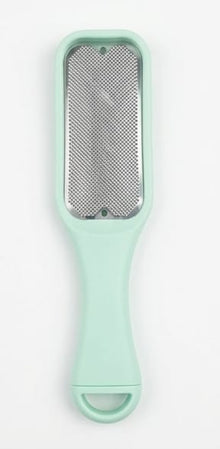 manicure foot scraper single steel surface plastic handle