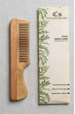 Professional Wooden Neem Hair Pocket Comb No. 59