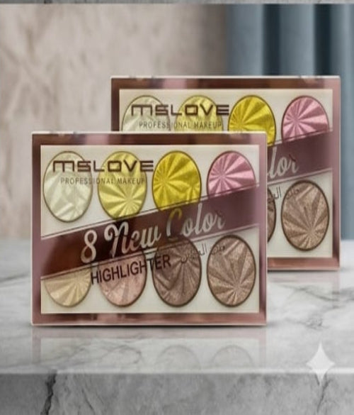 MSLOVE Professional Makeup 8 New Color Highlighter