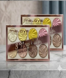 MSLOVE Professional Makeup 8 New Color Highlighter