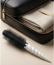 Round Hair Brush with Soft Bristle Roller Curler