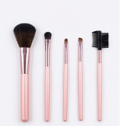 KELI Makeup Brush Set of 5 with Powder Puff