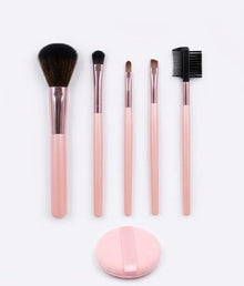 KELI Makeup Brush Set of 5 with Powder Puff