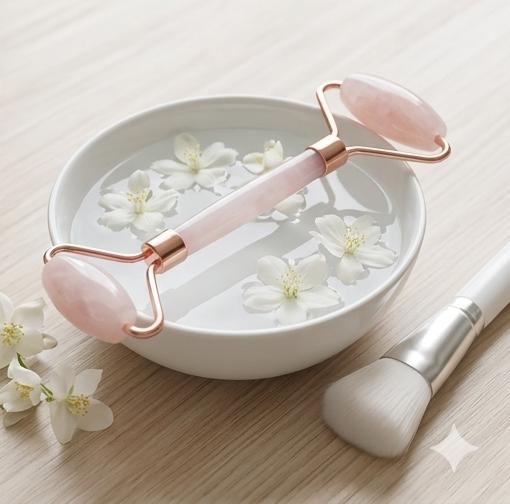 face Massage Rose Quartz Roller