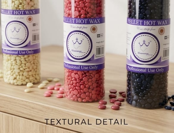 Konsung Professional Pellet Hot Wax Beads – Strip Free Wax for Hair Removal, Face & Body, Hard Wax Beans for Smooth Skin