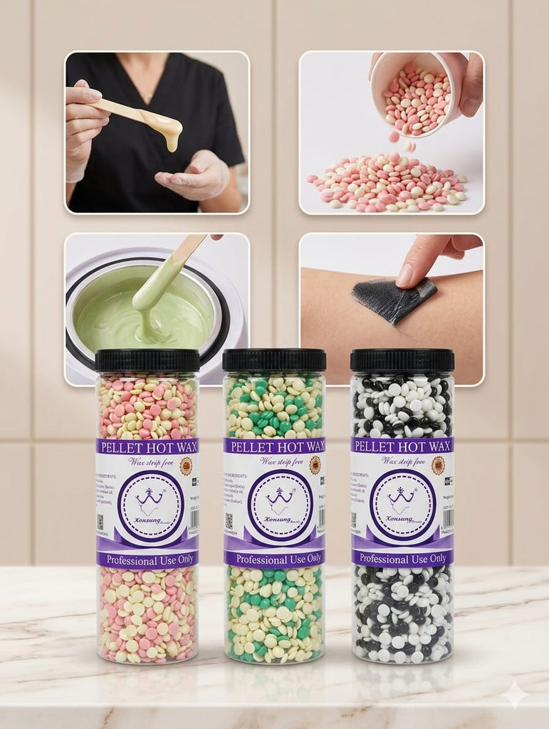 Professional Pellet Hot Wax for Salon & Home Use (400g)
