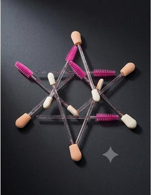 2-in-1 Mascara Wands &  Lip Brushes for Makeup