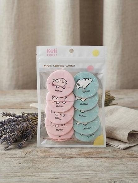 Keli Beauty Compact Sponges Pack of 10 – Smooth & Flawless Makeup Application