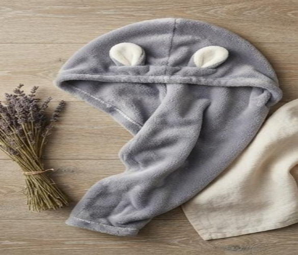 Elaborate Cute Hooded Hair Drying Towel – Quick Dry & Super Soft Hair Care