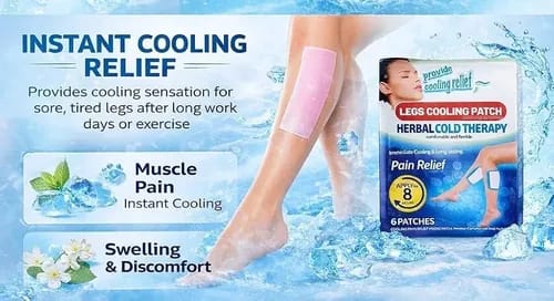 Legs Cooling Patch – Herbal Cold Therapy