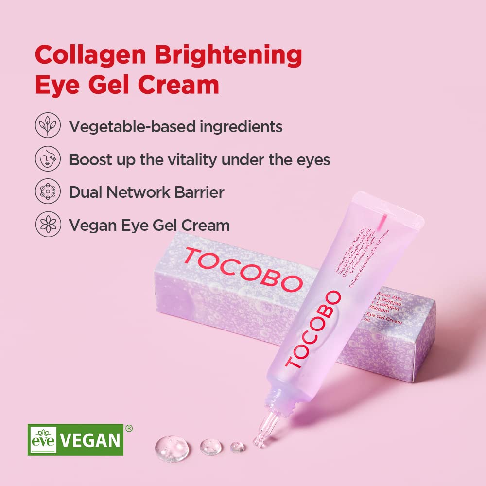 TOCOBO Collagen Brightening Eye Gel Cream - The beauty cart