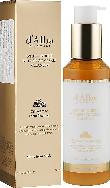 D'Alba White Truffle Return Oil Cream Cleanser 150ml - The beauty cart