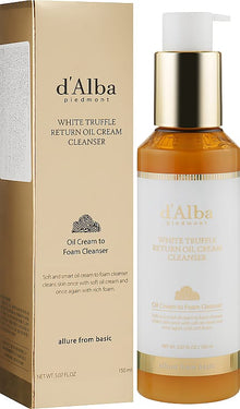 D'Alba White Truffle Return Oil Cream Cleanser 150ml - The beauty cart