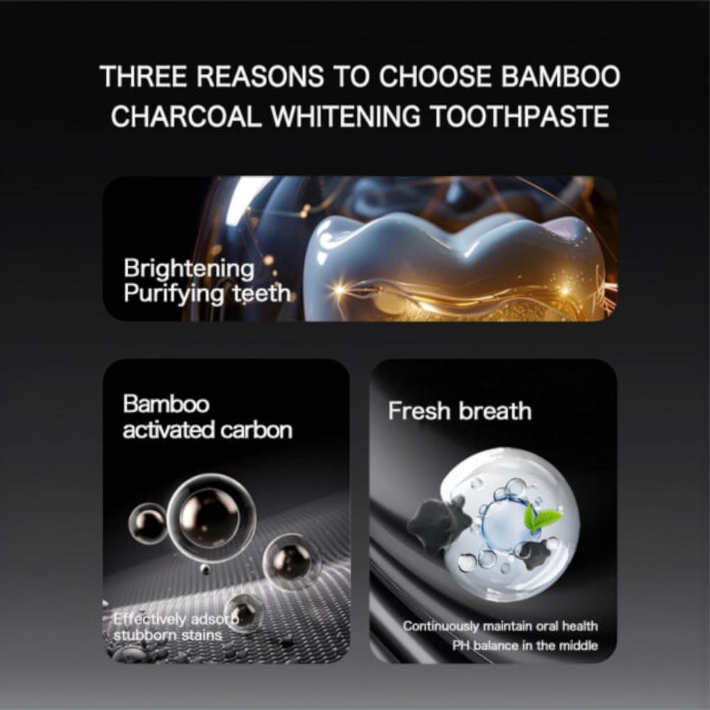Dr. Rashel bamboo charcoal toothpaste & toothbrush set