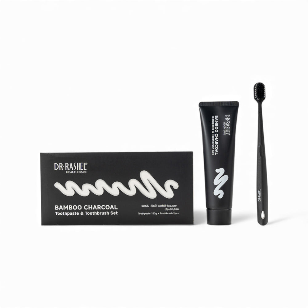 Dr. Rashel bamboo charcoal toothpaste & toothbrush set