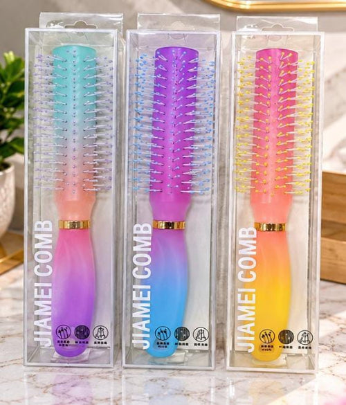 Gradient Round Roller Hair Brush – Salon Style Volume & Curling Blow-Dry Comb