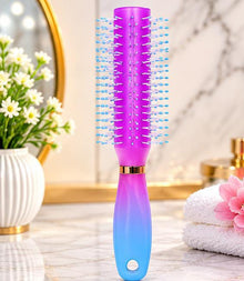 Gradient Round Roller Hair Brush – Salon Style Volume & Curling Blow-Dry Comb