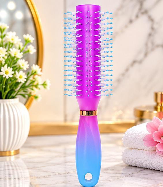 Gradient Round Roller Hair Brush – Salon Style Volume & Curling Blow-Dry Comb