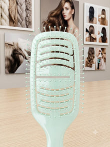 JIAMEI Vented Paddle Detangling Hair Brush – Anti-Frizz Scalp Massager Comb