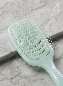 JIAMEI Vented Paddle Detangling Hair Brush – Anti-Frizz Scalp Massager Comb