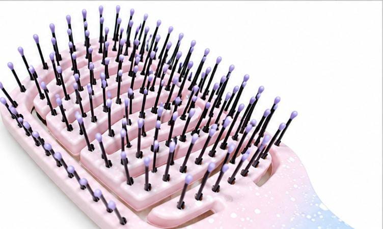JIAMEI Speckled Vented Detangling Hair Brush – Anti-Frizz Scalp Massager Comb