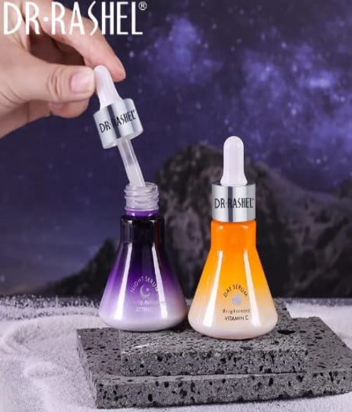 Dr Rashel Vitamin C & Retinol Day & Night Face Serum Set!
