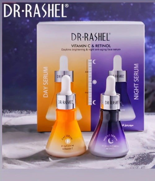 Dr Rashel Vitamin C & Retinol Day & Night Face Serum Set!