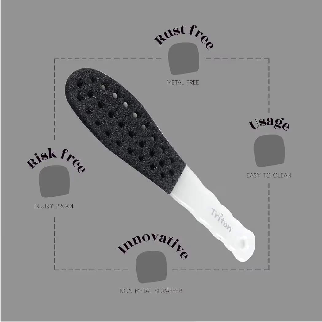 TRITON Emery Doited Dual Sided Foot Scraper