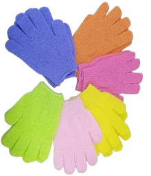 Bath Gloves  1 Spa  Double Sided Scrubber Bath Gloves Polyester Shower