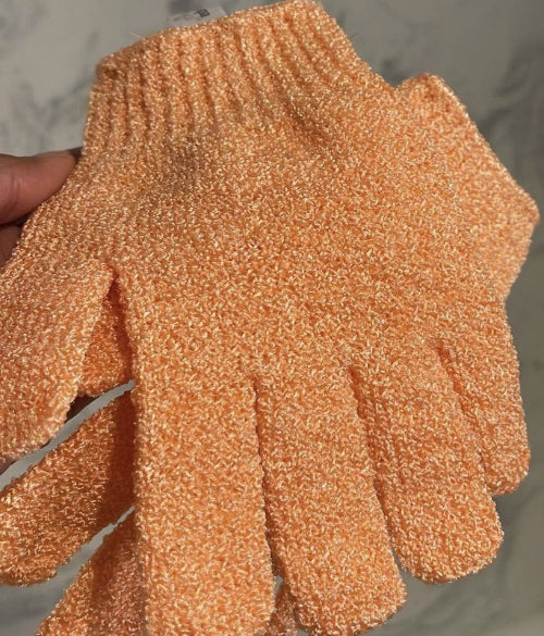Bath Gloves  1 Spa  Double Sided Scrubber Bath Gloves Polyester Shower
