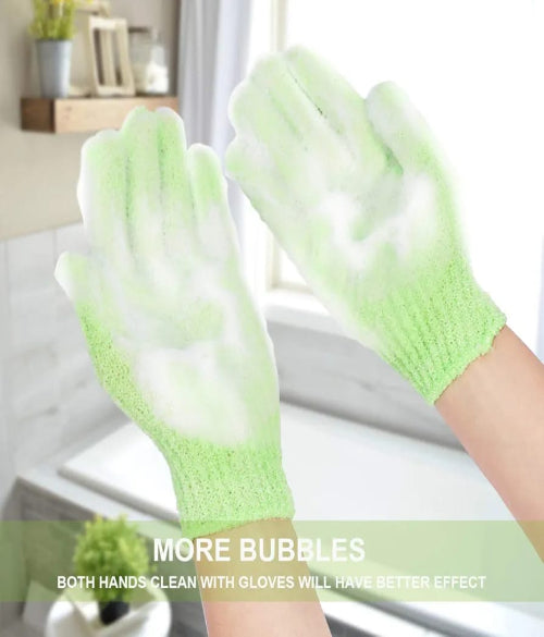 Bath Gloves  1 Spa  Double Sided Scrubber Bath Gloves Polyester Shower
