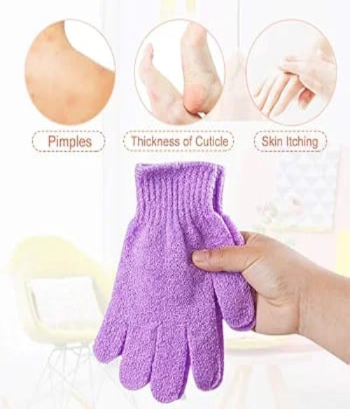 Bath Gloves  1 Spa  Double Sided Scrubber Bath Gloves Polyester Shower
