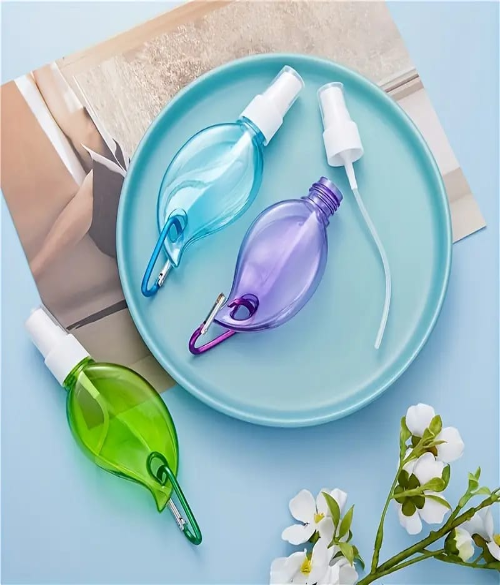 LEAF SHAPE TRAVEL BOTTLE KEYCHAIN FINE MIST 50ml