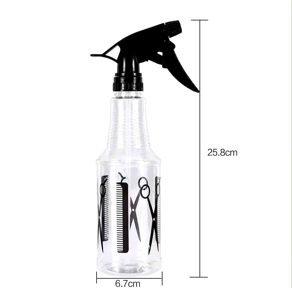 Scissor printed  Hair Spray Water Bottle