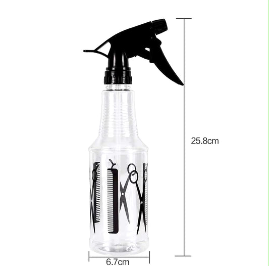 Scissor printed  Hair Spray Water Bottle