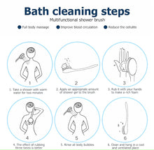 Miss Claire Bath Brush with Bristles For Men And Women , Blue