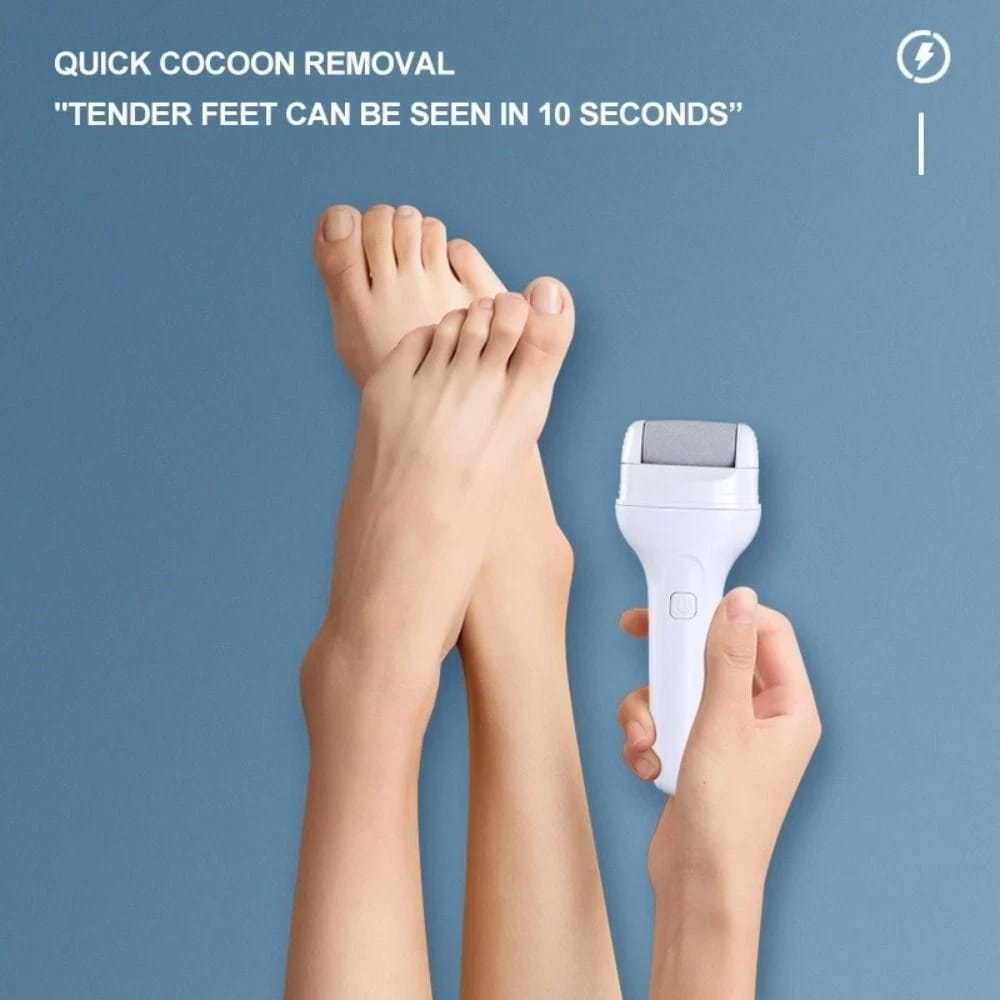 Portable Electric Foot File – Rechargeable Callus Remover &amp; Pedicure Tool
