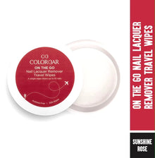 COLORBAR NAIL LACQUER REMOVER TRAVEL WIPES